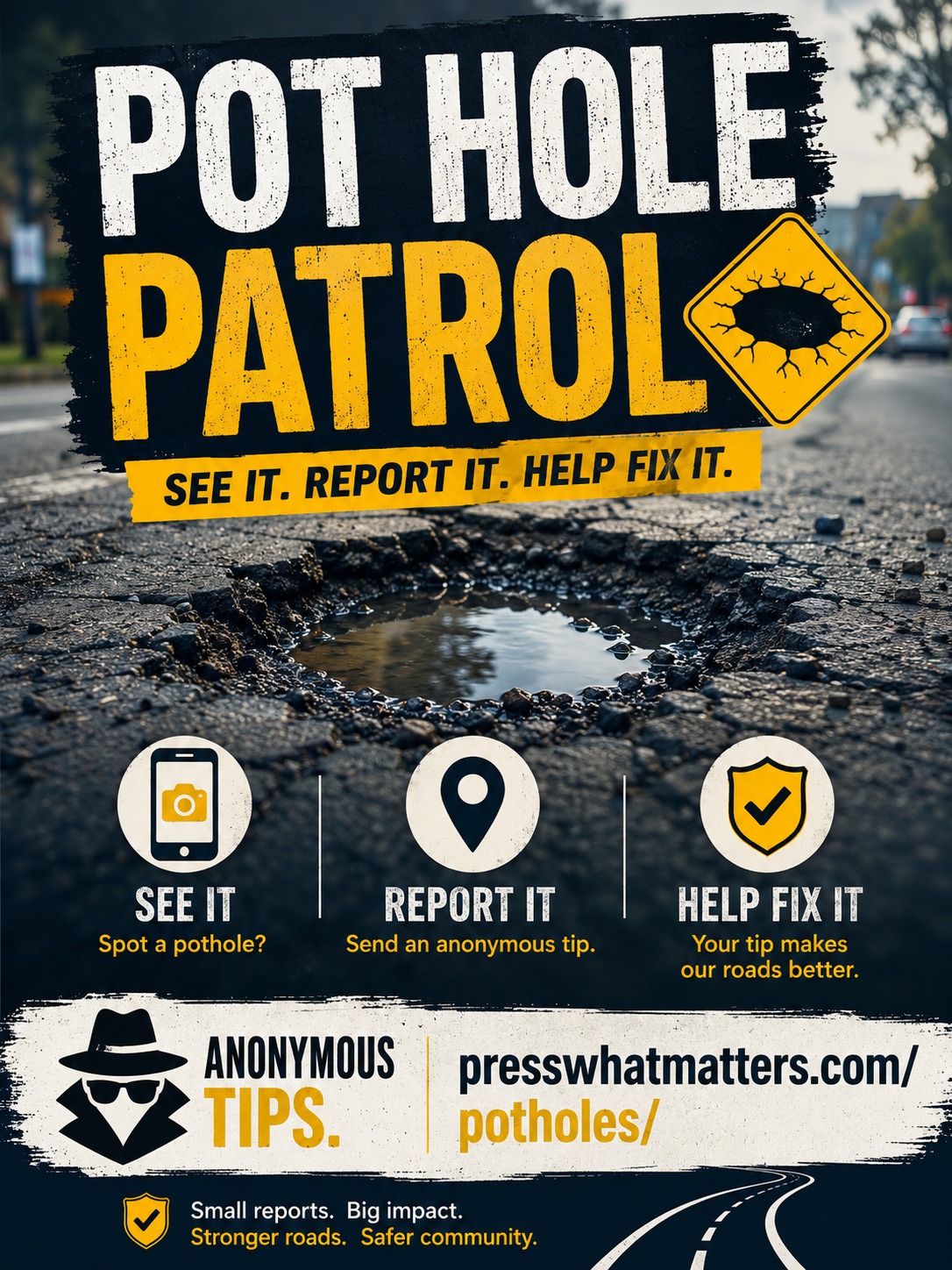 Report Pot Holes
